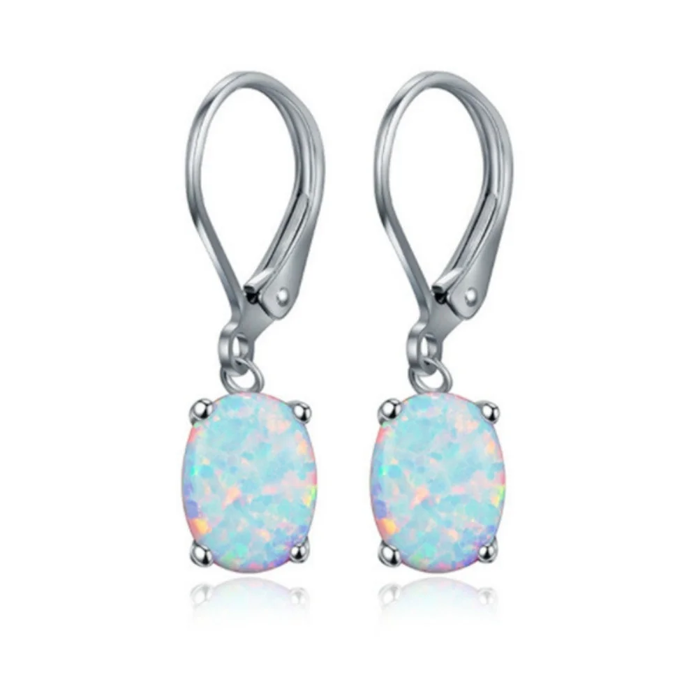 Vibrant Opal Dangle Earrings Hypoallergenic High-Quality Jewelry for Daily Wear Party Decor and Special Occasion