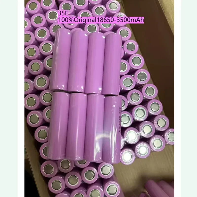 

100% New 3.7V 35E 3500mAh 18650 Max 20A Discharge Power Battery For Mobile power batteries