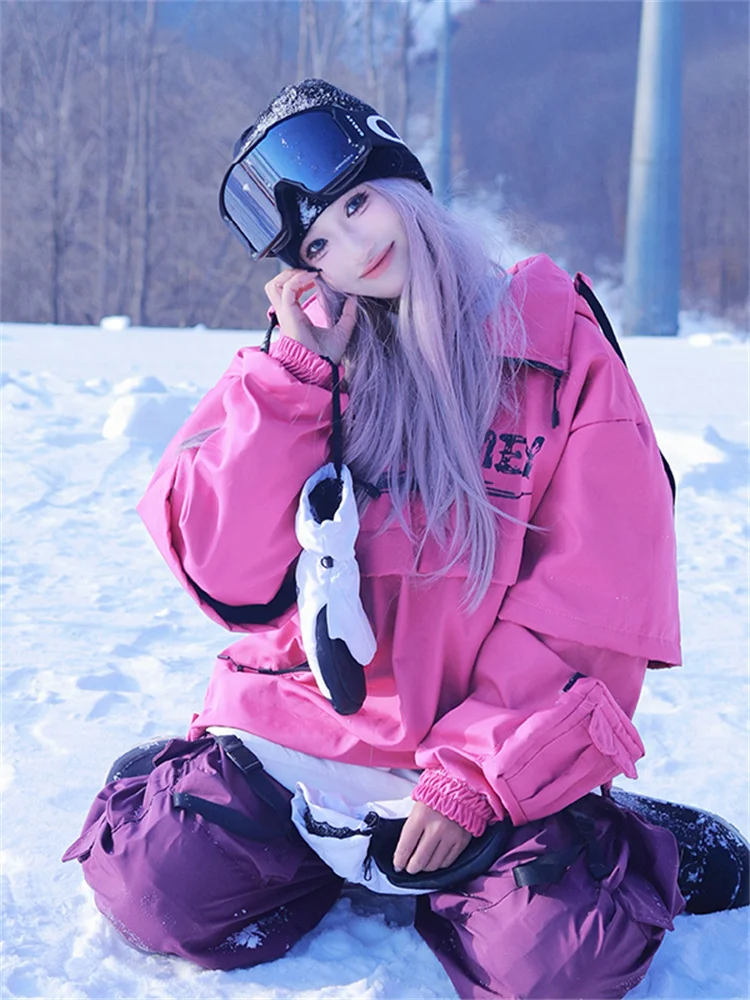 

Американский комплект для зимних видов спорта: утепленный лыжный костюм для мужчин и женщин, водонепроницаемые брюки для активного отдыха, рабочая одежда для горных походов