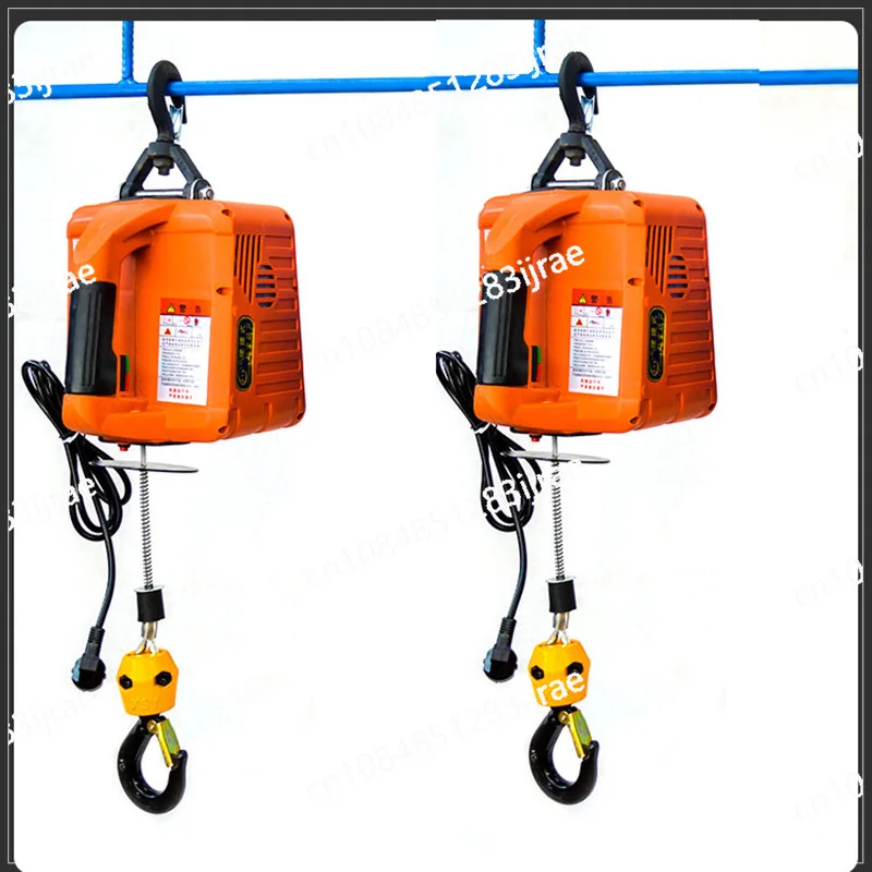 

500KG Load Portable Electric Winch Traction Hoist Manual/Remote Control/Wire Control Electric Hoist 220V/110V Hoist Lifting Tool