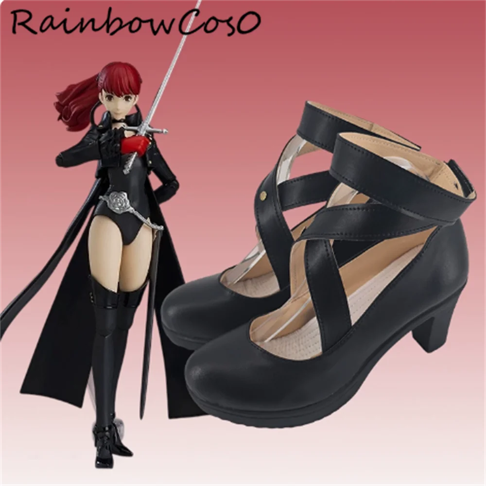 Kasumi Yoshizawa Sumire Yoshizawa  VIOLET P5 Cosplay Shoes Boots Game Anime Party Halloween RainbowCos0 W4953