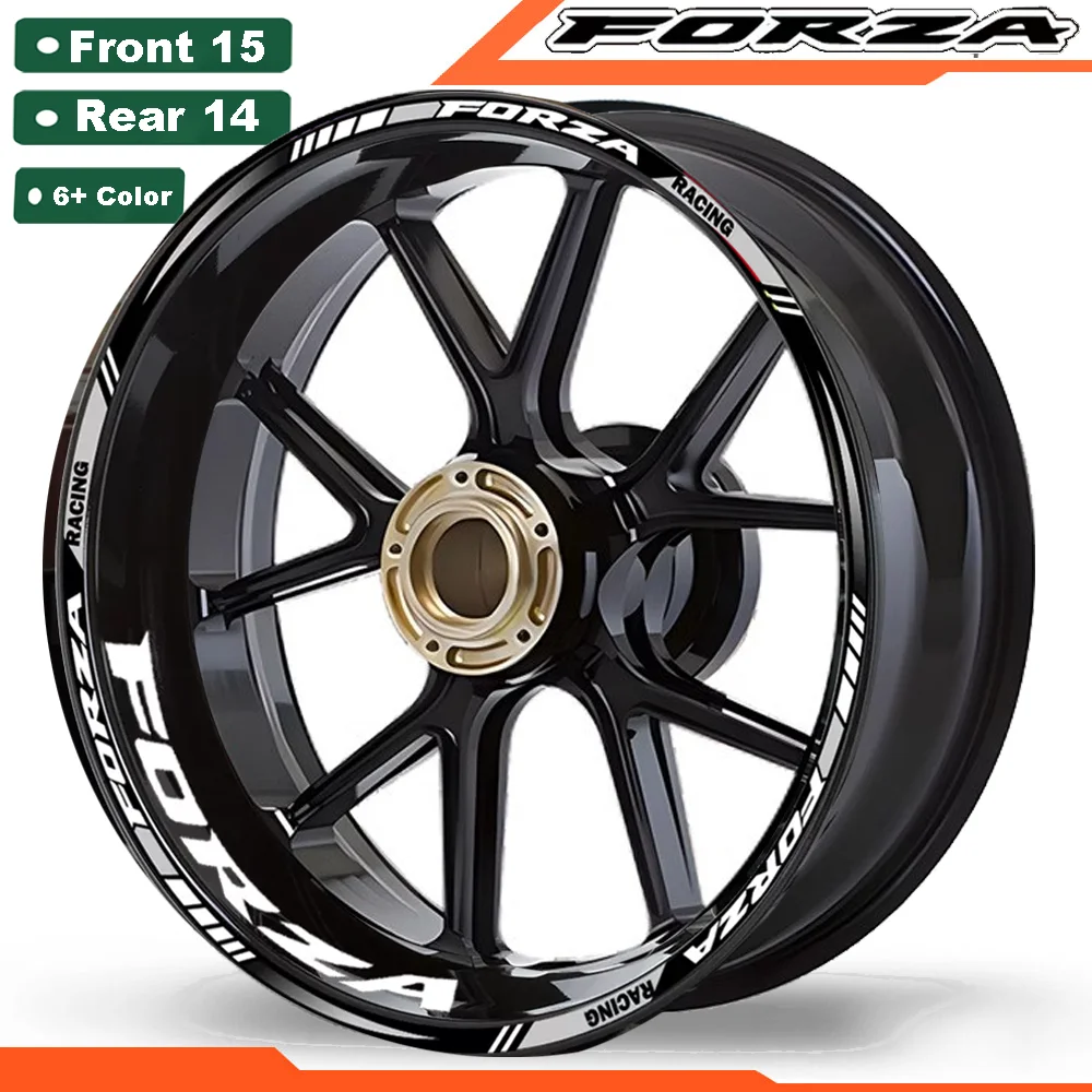 For Honda Forza Wheel Stickers Rim Decals Motorcycle Accessories Forza125 Forza250 Forza300 Forza350 125 250 300 350 NSS125 2023