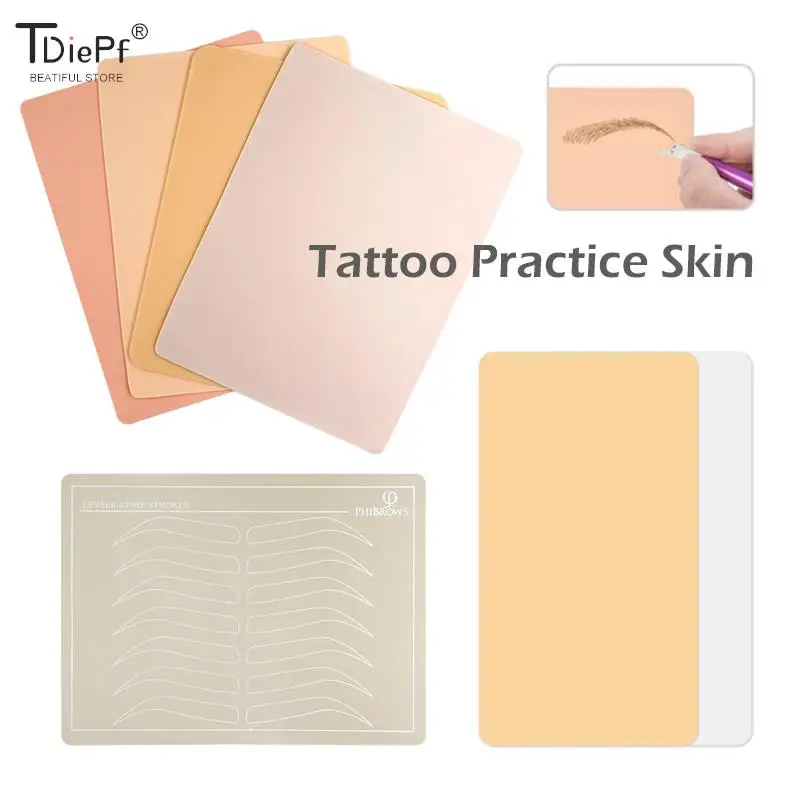 Tattoo Practice Skin Double Permanent Makeup Eyebrow Lips Mouth Makeup Tattoo Beginner Practice Microblading Skins Accessories