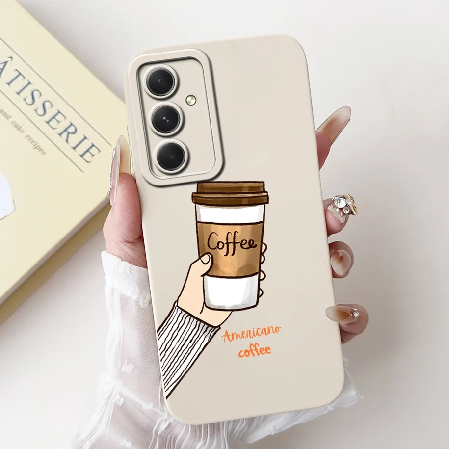 For Samsung Galaxy A55 A35 A25 5G Case New Stylish Flower Soft Silicone Phone Back Cover For Samsung A15 4G SM-A155F A 55 Fundas