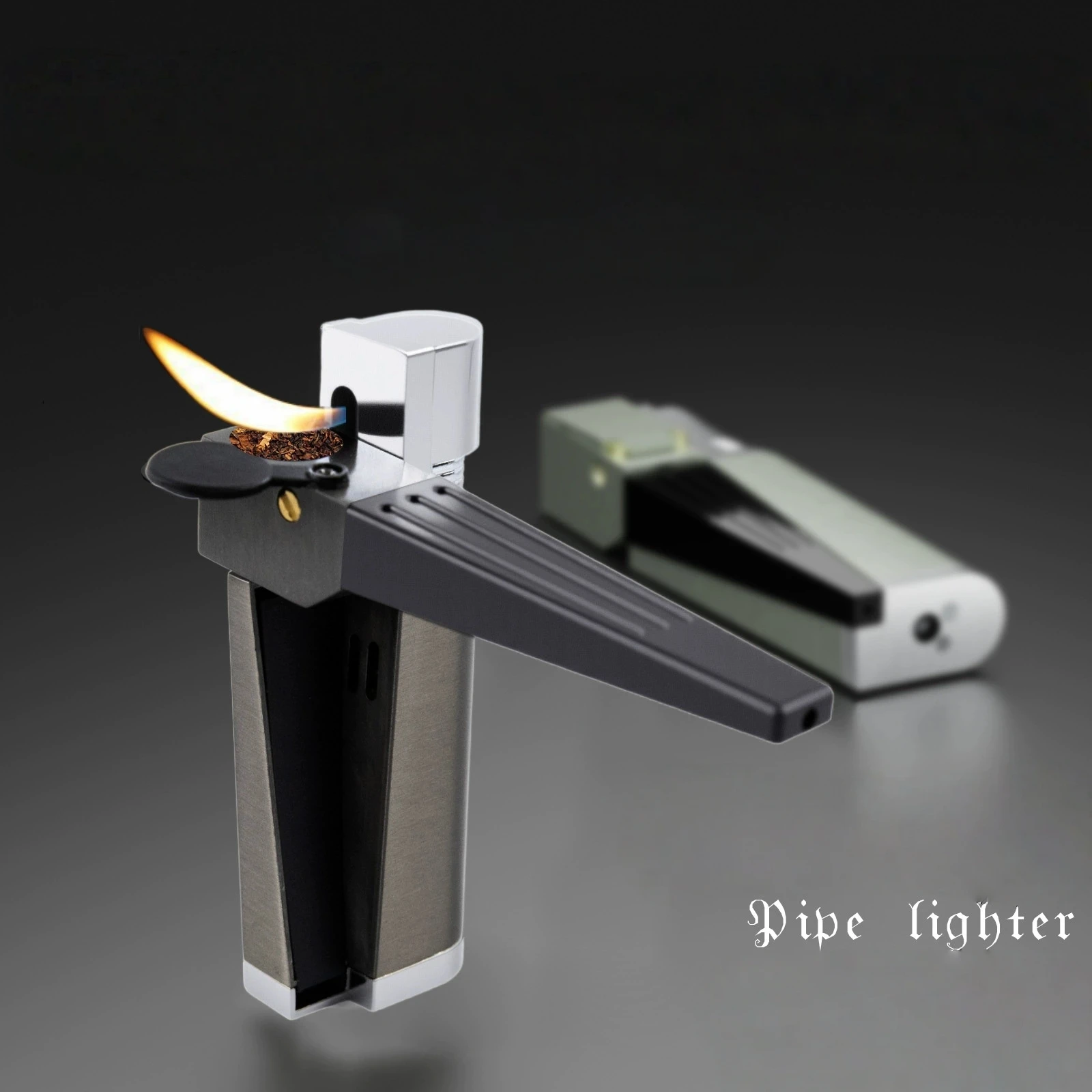 

Hot Selling Open Flame Pipe Lighter, Portable This Penguin Metal Cigar Oblique Flame Lighter, Men's Creative Small Tool