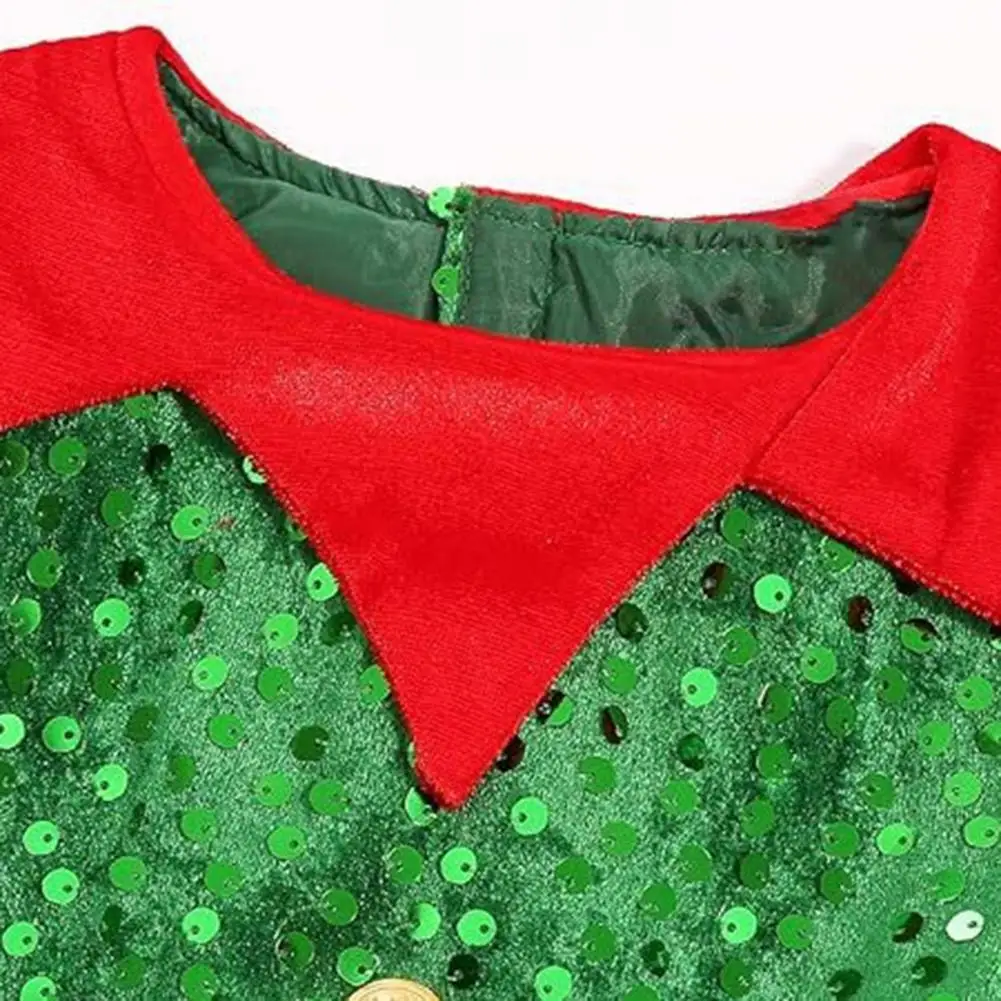 Robe Lutine à Sequins Fille avec Chaussettes Rayées – photo 5