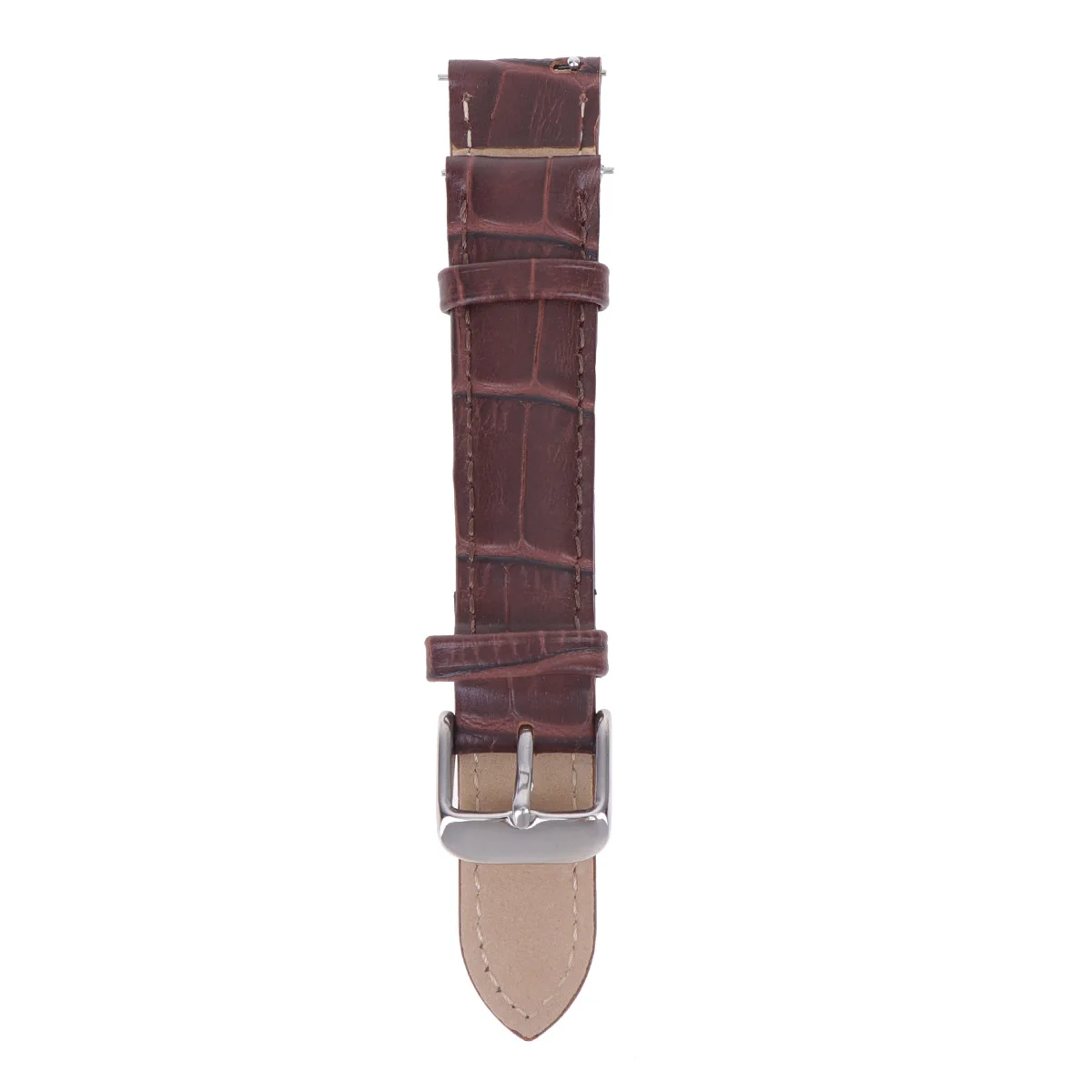 

18mm Alligator Watch B for Smart Bracelet Replacement Strap Wristb Unisex Durable Adjustable Fits Most Wrists