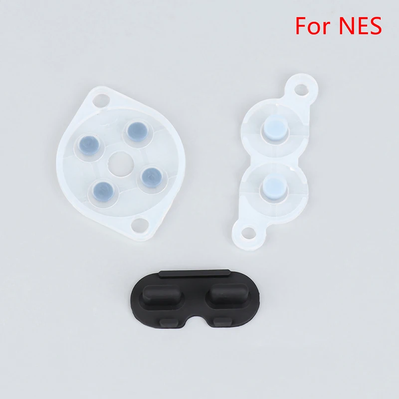 1set Rubber Repair Rebuild Replacement Parts For NES Controller Joy A B D Pad Silicon Start Rubber Button