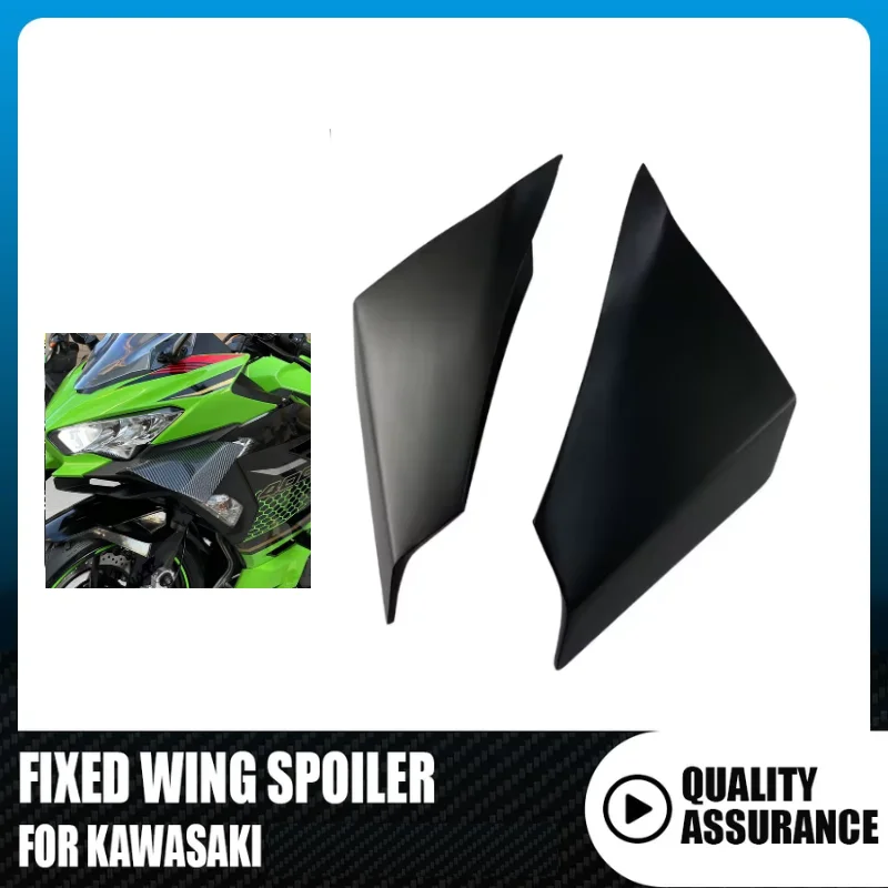 Motorcycle Fixed Wing For Kawasaki Ninja400 Ninja 400 EX400 2018-2023 Motorcycle Side Wing Aerodynamic Side Winglet Wing Spoiler