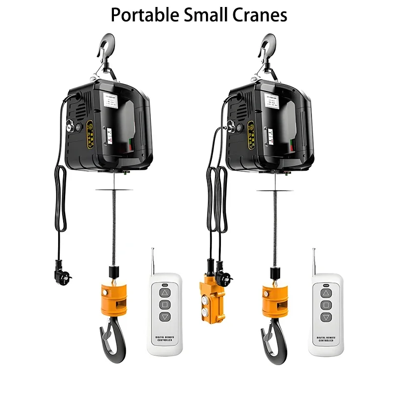 Portable 500kg Electric Hoist, for Auto Lifting, Home Renovation, Cargo Loading & Unloading