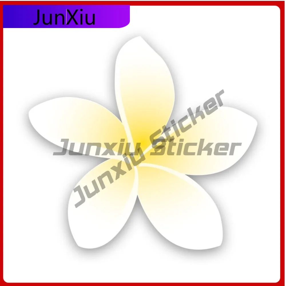 

Plumeria Sticker Creative Decals Flower Flowers Flowering Rauvolfioideae Auto Decor Car Sticker Vinyl Decal Waterproof Durable