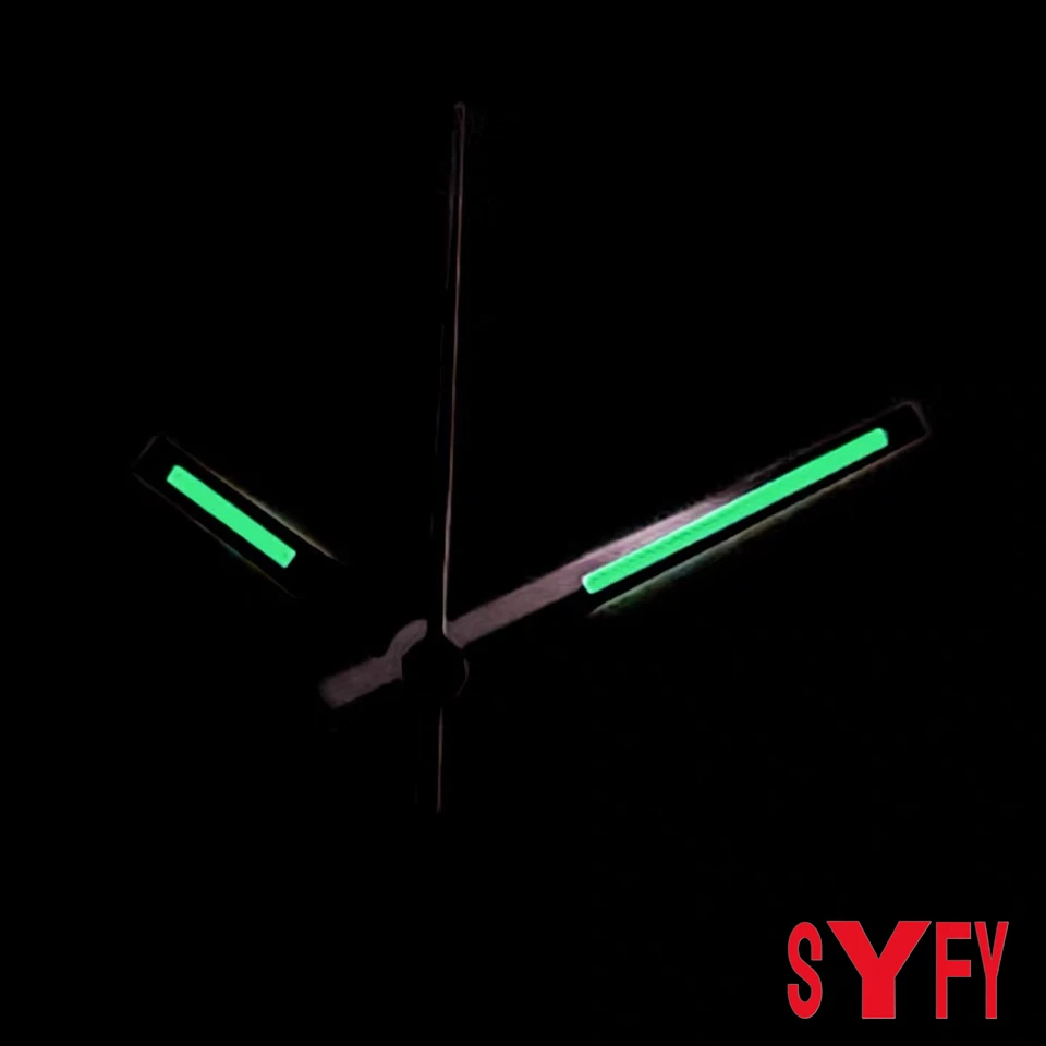 Verde luminoso nh35 mãos ouro prata rosa ouro relógio mãos adequadas nh35/nh36/4r/7s movimento relógios ponteiros log relógio agulhas