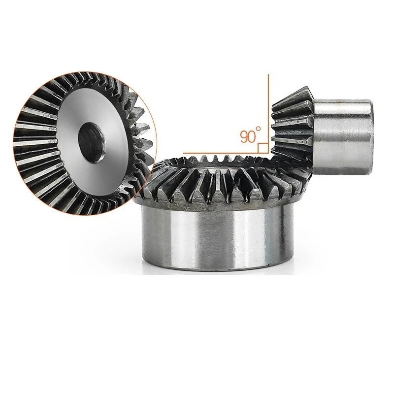 90 Degree 1:2 Bevel Gear 2.5 Modulus/Model 3 Drive Commutation Steel Gears Set Steel Gears 15T~40 Teeth