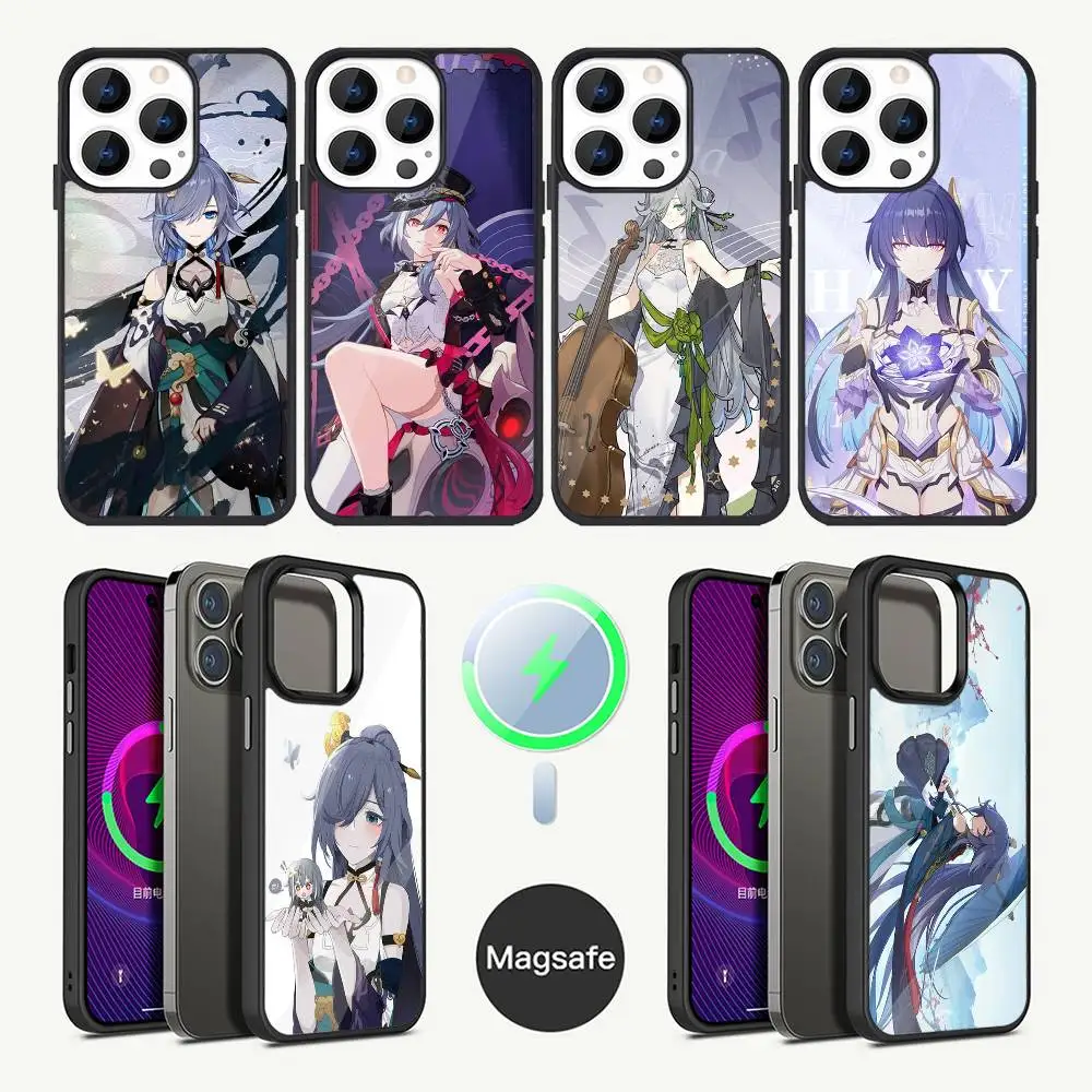 

H-Honkai impact 3 Fu Hua Herrscher Phone Case For iPhone 16,15,14,13,12,11,Plus,Pro,Max Mini Magsafe Magnetic Wireless Charging