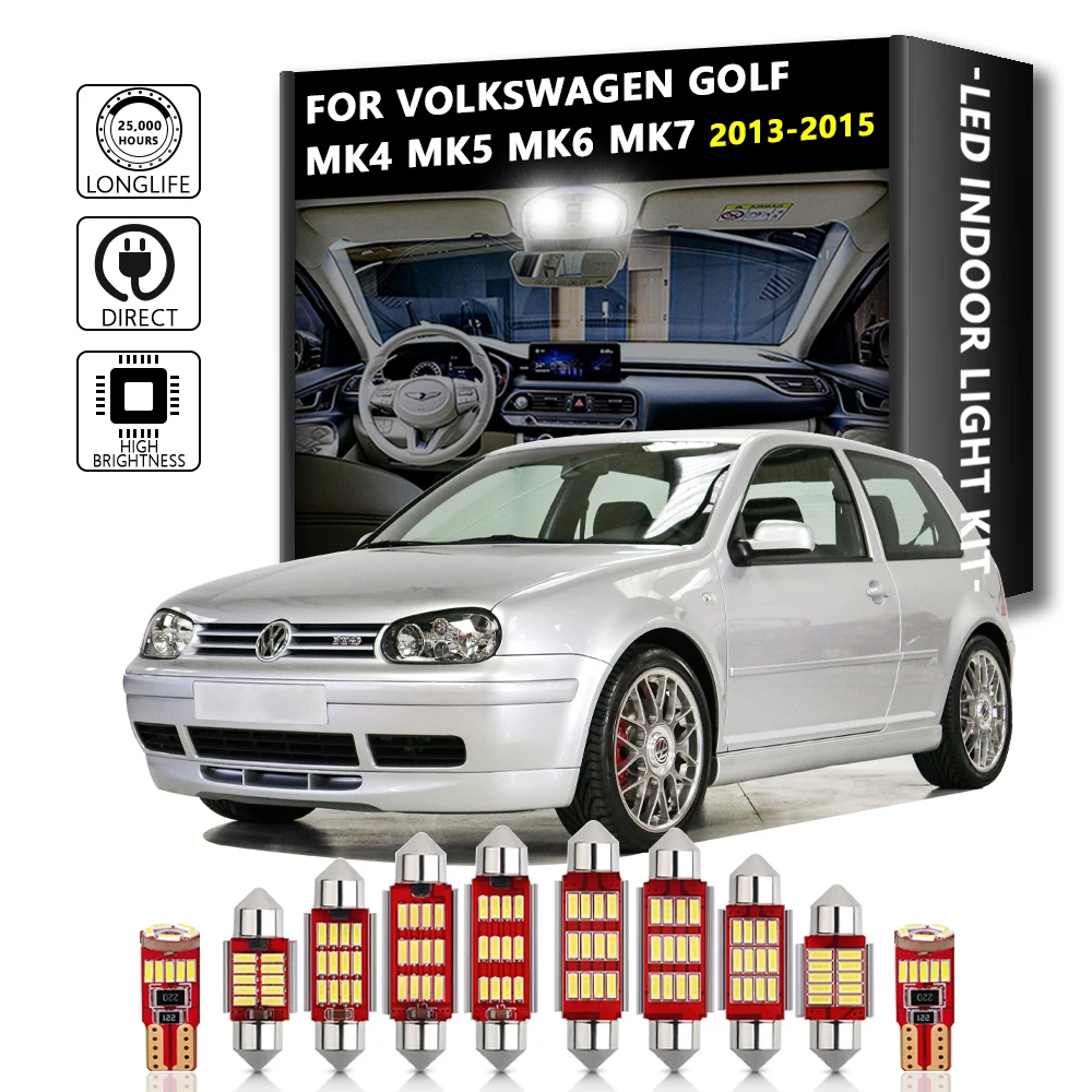 

Interior LED For Volkswagen VW Golf 4 5 6 7 MK4 MK5 MK6 MK7 GTI GT Canbus Vehicle Bulb Indoor Dome Map Reading Light Kit