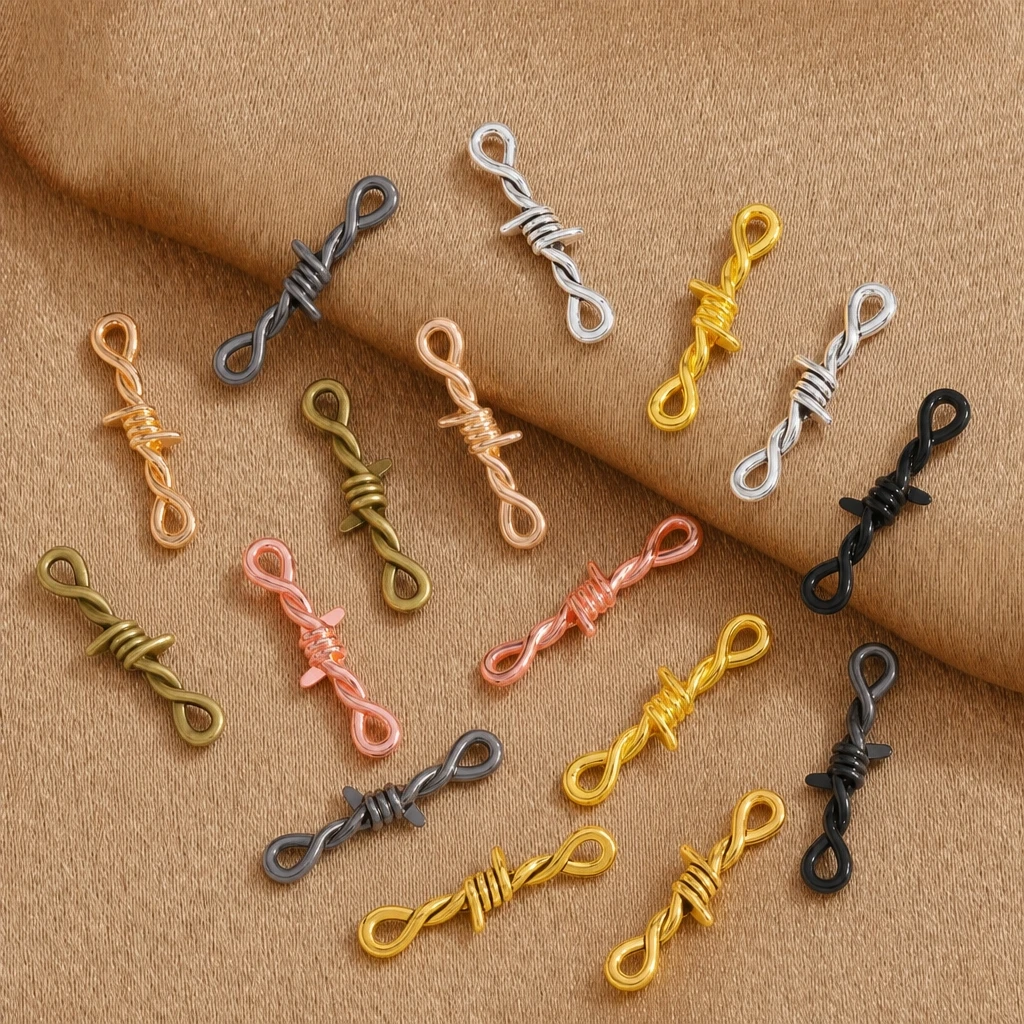 10pcs Charms Thorns Link Bramble Connector Antique Silver Pendants Linking Charms for Jewelry Making Bracelet Earrings Supplies