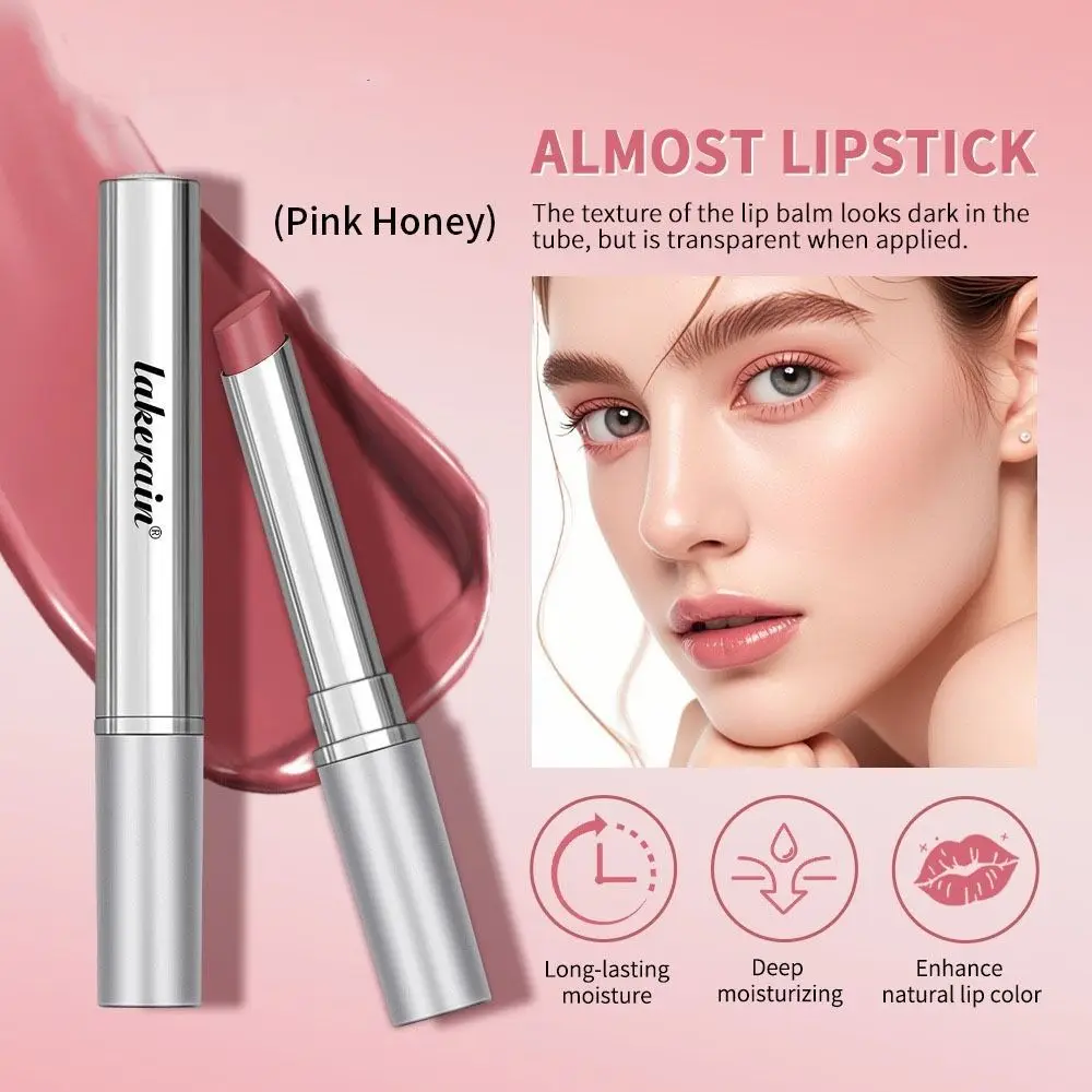 Long Lasting Colored Lip Balm Moisturizing Hydrating Lip Care Cream Non-stick Vitamin E Nourishing Lip Gloss Lip Care