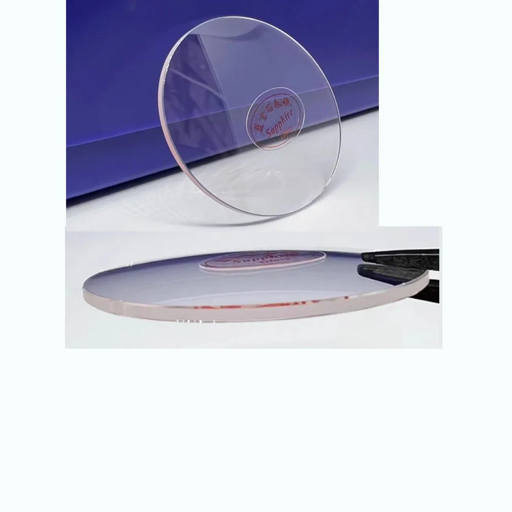 ملحقات الساعة: مرآة ساعة بمينا مزدوج من الياقوت مع سطح محدب مقاس 30.5-42 ملم، وعدسة زجاجية مقوسة، وقناع