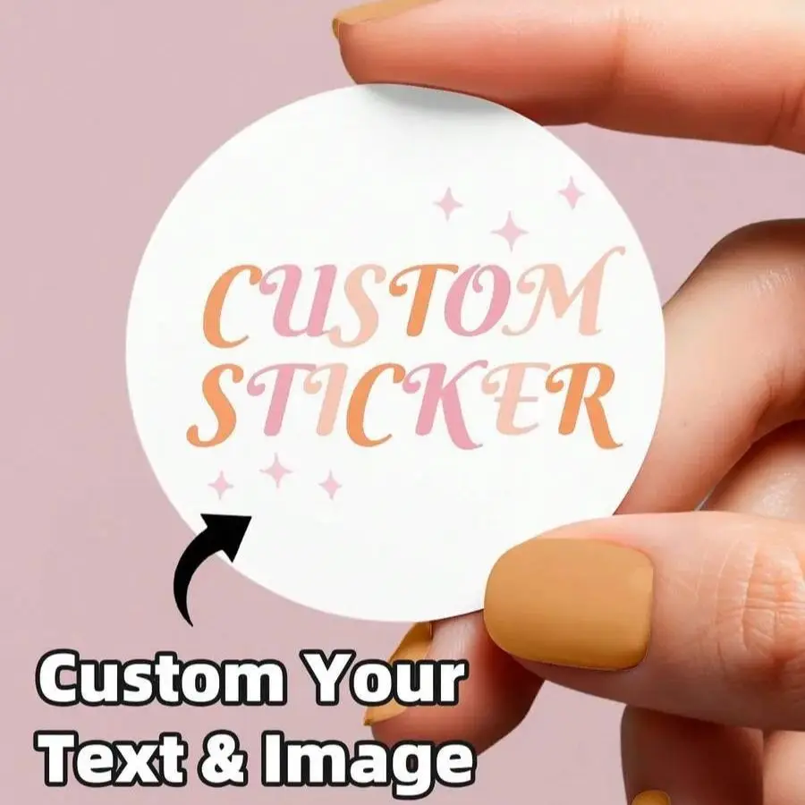 

1000 PCS Custom Stickers and Customize Sticker Logo Personalized Packaging Labels Design For Wedding Birthday Baptism and Food