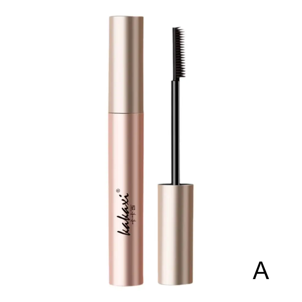 Black Silk Fibre Mascara Curling Thick Ultra-fine Brush Women Eye Mascara Extension Brown Black Waterproof Eyelash Cosmetic E2N1