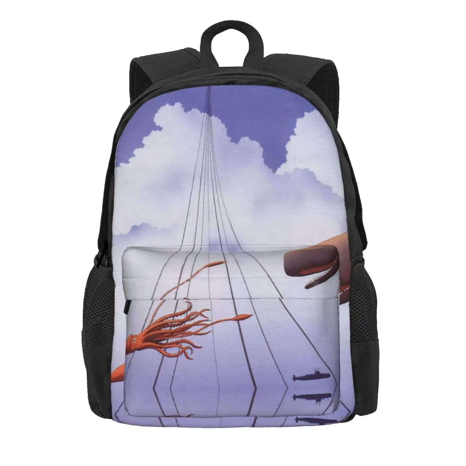 Guy Billout Hot Sale Schoolbag Backpack Fashion Bags Guy Billout French Illustrator Surrealism Conceptual Art Minimalism Visual