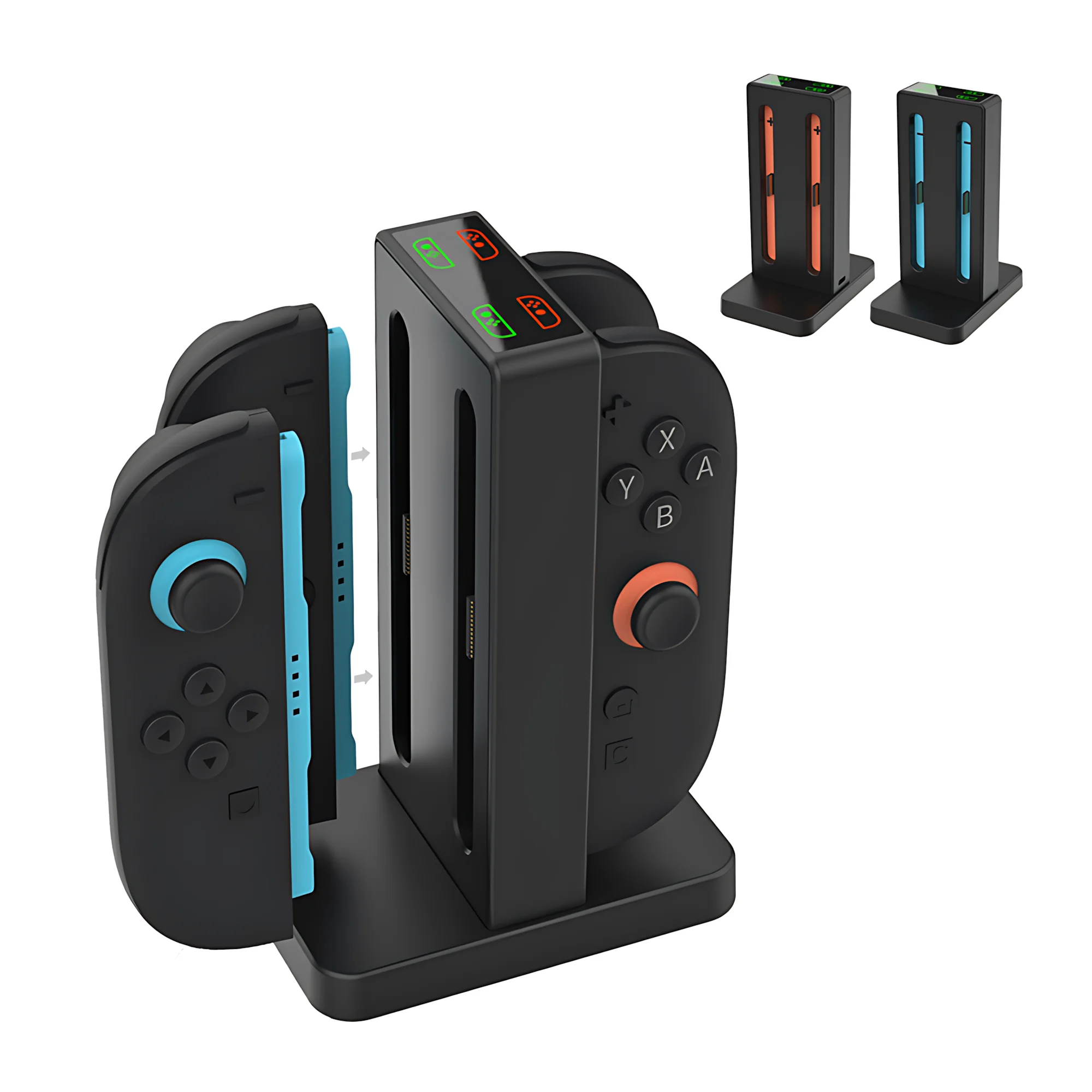 

Magnetic Charging Dock for Nintendo Switch 2 Joy Con, TNS-3192B 4-in-1 Charging Station with LED Indicator & Buzzer