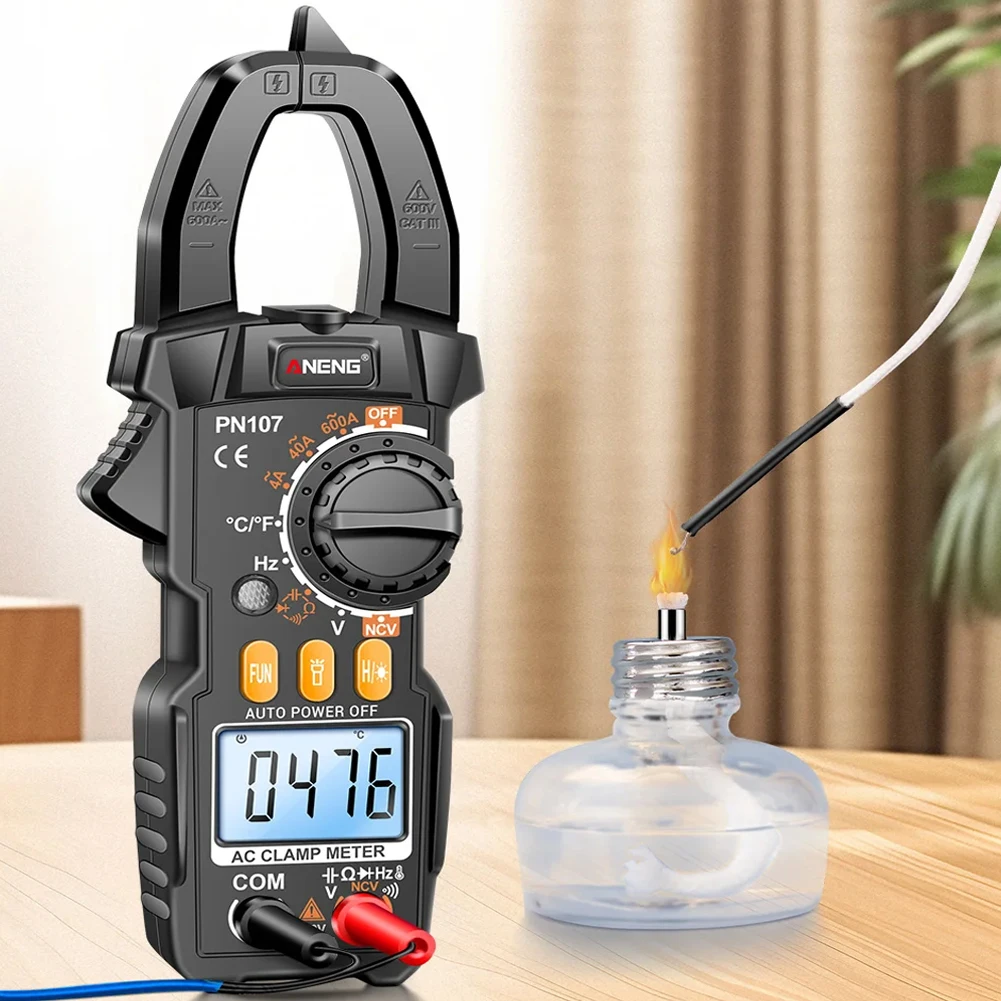 Digital Clamp Meter Voltmeter Ammeter NCV Multimeter AC/DC Voltage Multitester 4000 Counts Electrical Tester Professional Tool