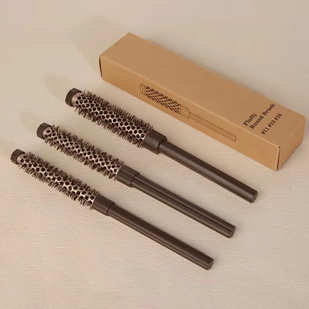 

Professional Round Hair Brush Nylon Bristles Quick Styling Salon Hair Comb Fluffy Bangs Curly Hair Straight Hair Curls Hairbrush