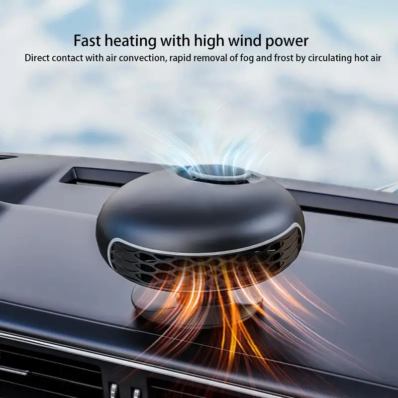 Car Heater Portable Air Heater Auto Windscreen Heater Fan Multifunctional Adjustable Automobile Windscreen Heater Fan For Car