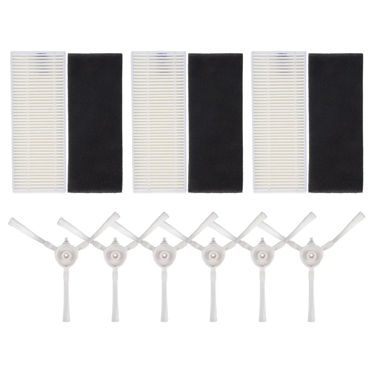 Brosse latérale de rechange pour aspirateur, filtre Hepa, Tefal Rowenta Explorer, X-Plagro20, 40, 50, 75, Smart Force, Isweep Bery