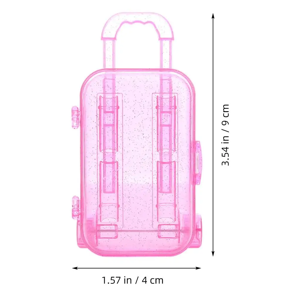 2 Pcs Baby Accessories Mini Adornment Decoration Practical Suitcase Luggage Crafted