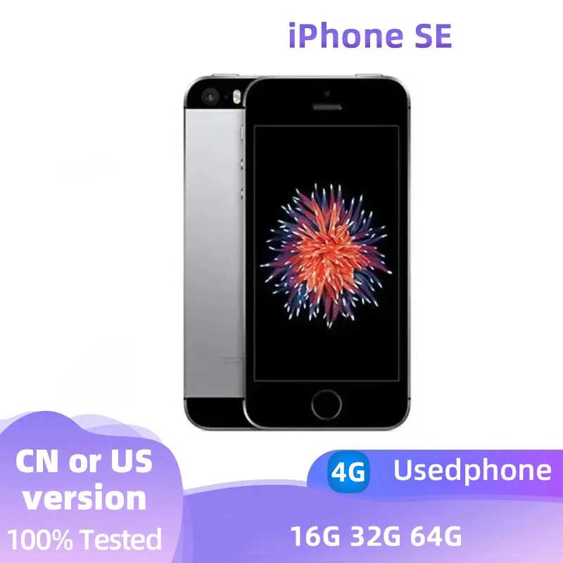 Apple iPhone SE 1 2016 4g SmartPhone Apple A9 4inch LCD Screen 12MP Camera 1642mAh 10W Charge IOS Original Used iPhone