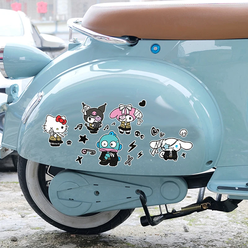 Dunkler Wind ins Sanrio Hallo Kitty Auto Aufkleber niedlichen Autotür wasserdicht Aufkleber DIY Zubehör Laptop Aufbewahrung sbox Dekoration