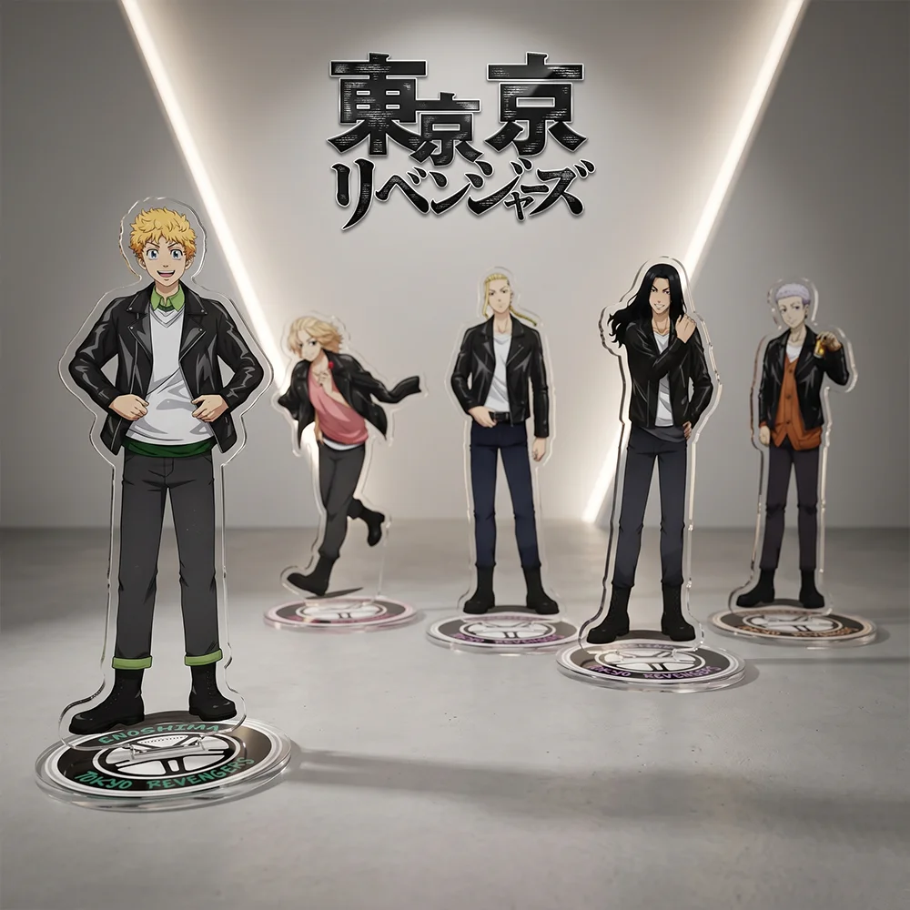 Tokyo Revengers Rider's Jacket Ver 15CM Double Sided Acrylic Stand Keychain 2026 New Anime Stand Hanagaki Takemichi Sano Decor