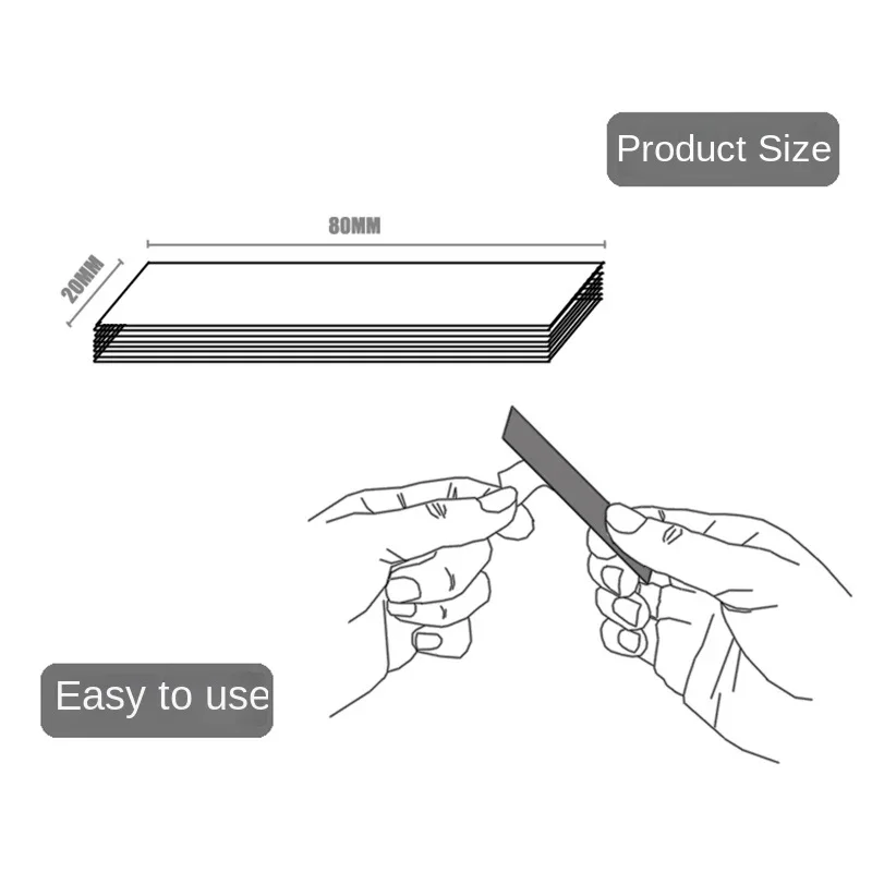 Military Model Water Mouth Polishing Tool with Back Adhesive Free Cutting Self Adhesive Sandpaper MS009