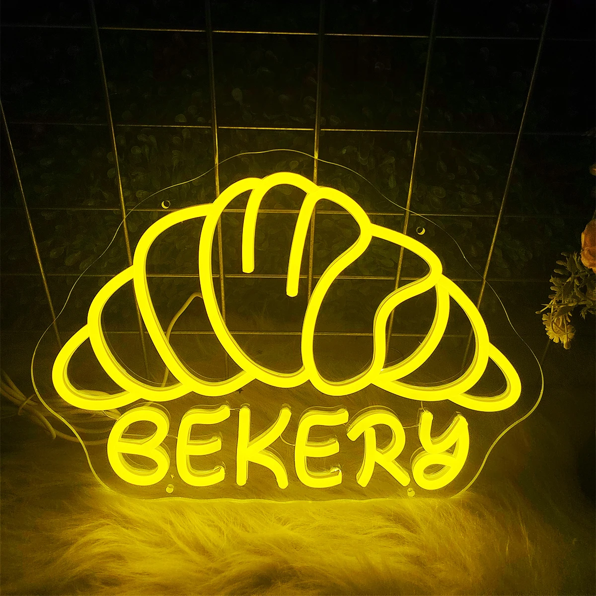 Bread Neon Sign for Sandwiches Burgers Hoagies USB Powered Wall Decor neon Light for Home Coffee Shops Fast Food Neon Lamp