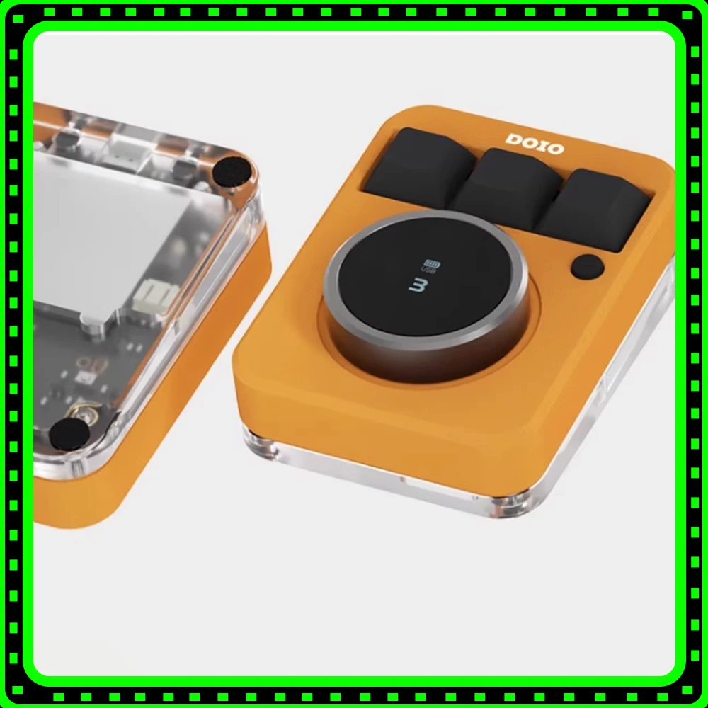 DOIO 3-Key Customized Aluminum Alloy Wireless Bluetooth Dual Mode Custom Designer Keypad KB03B-01 3-Key Bluetooth gifts man work