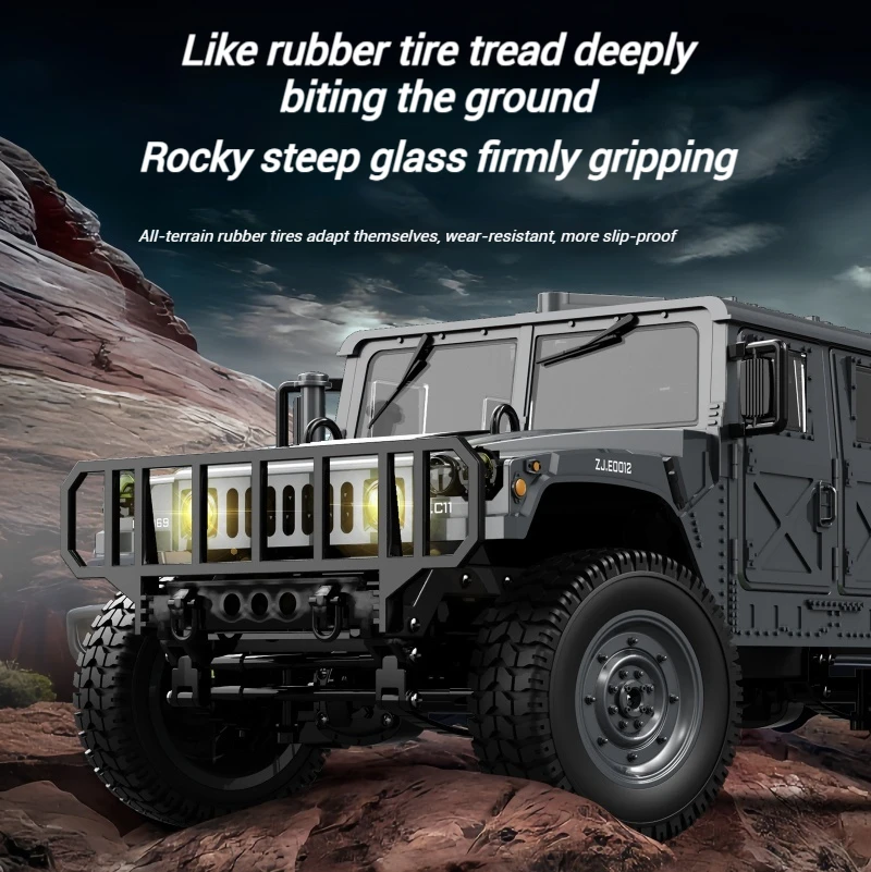 Jjrc C8835 Vierwielaandrijving Rc Terreinwagen met afstandsbediening Militaire simulatie Terreinwagen Klimvoertuig Speelgoedcadeau