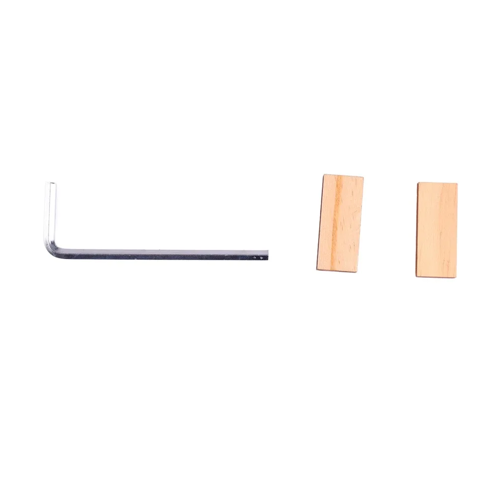 Durable Metal+Wood Guitar Bridge Clamp Silver Wrench Included Bridge Repair Fixture Luthier Clamp Tool Guitar Repair Maintenance