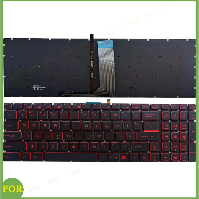 New US Keyboard For MSI MS-16J1 MS-16J2 MS-16J3 MS-16J9 MS-179B MS-17C1 English
