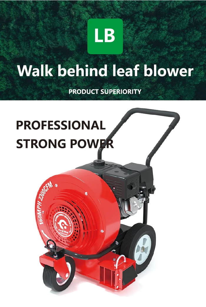 Ranch Leaf Cleaning China Manufacturer Wheeled Good Quality Walk Behind Leaf Blower