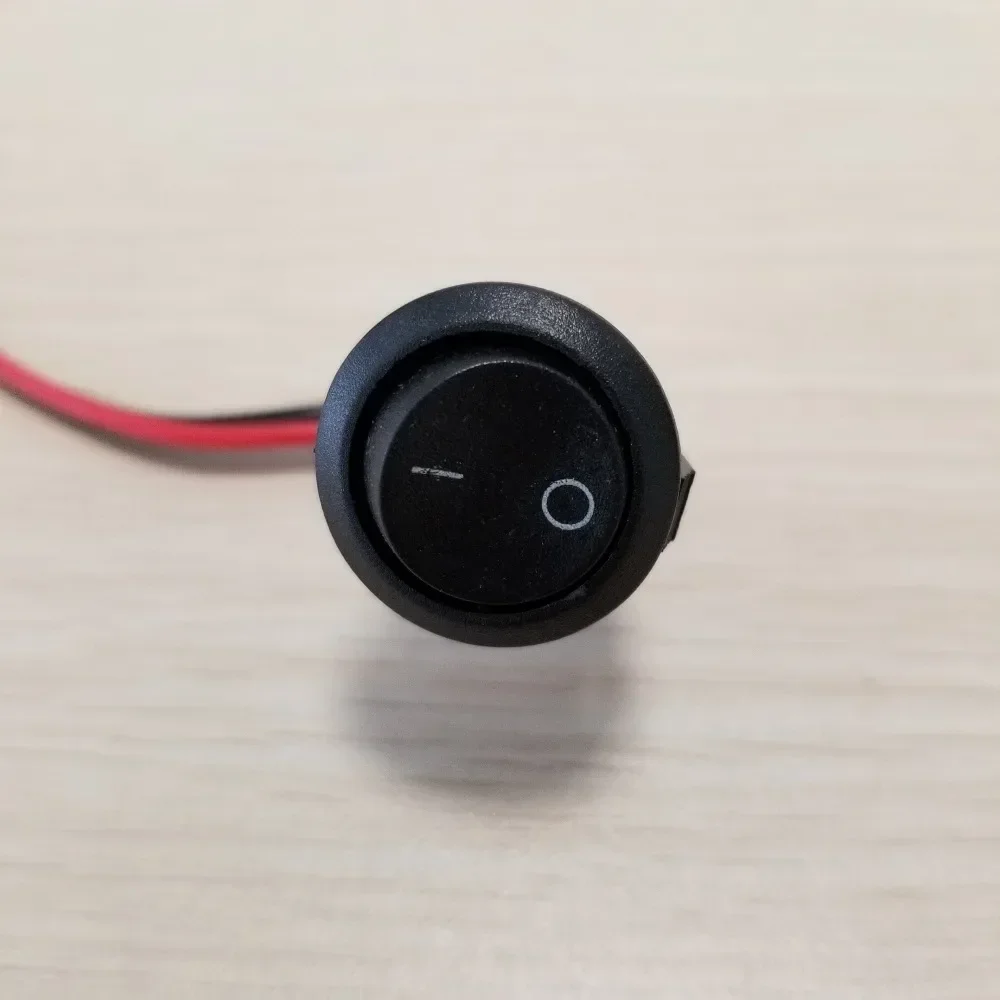 PC Server ATX PSU 24Pin Female Socket Starter Switch Button Power Cable 18AWG Self-Lock Boat Shape 50cm Red Indicator Light