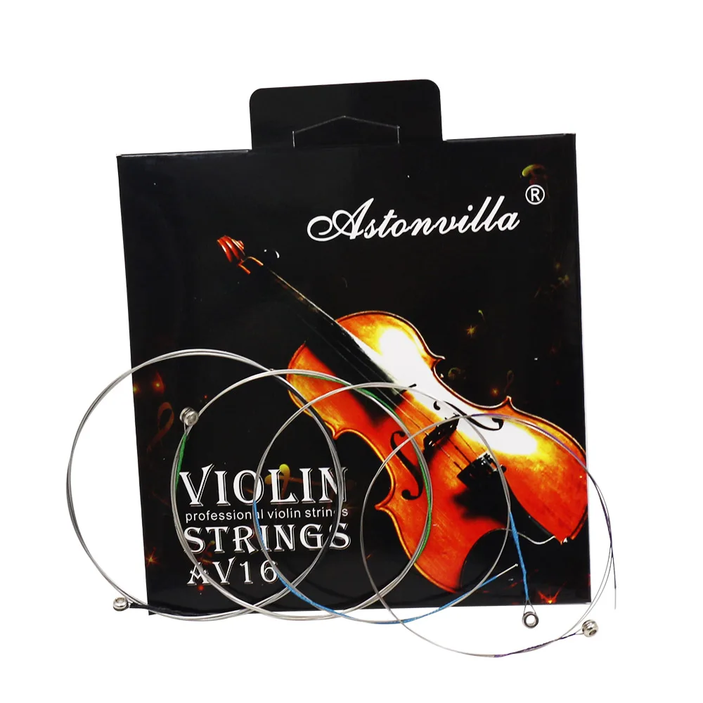Astonvilla Special Violin Stainless Steel Wire Nickel Silver Parts 4/4 3/4 1/2 1/4 Multiple Colors String Instrument Accessories