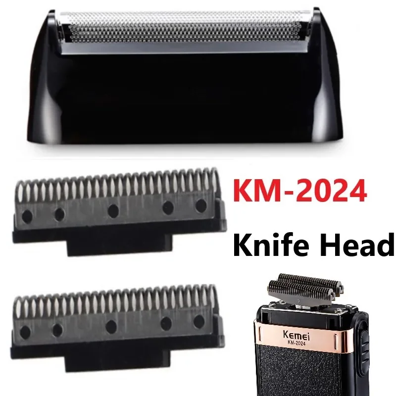

1Set Beard Shaving Parts Razor Blade Shaver Head For Mens Electric Shaver KM-2024 Razor Mesh Blade Net Original Replacement