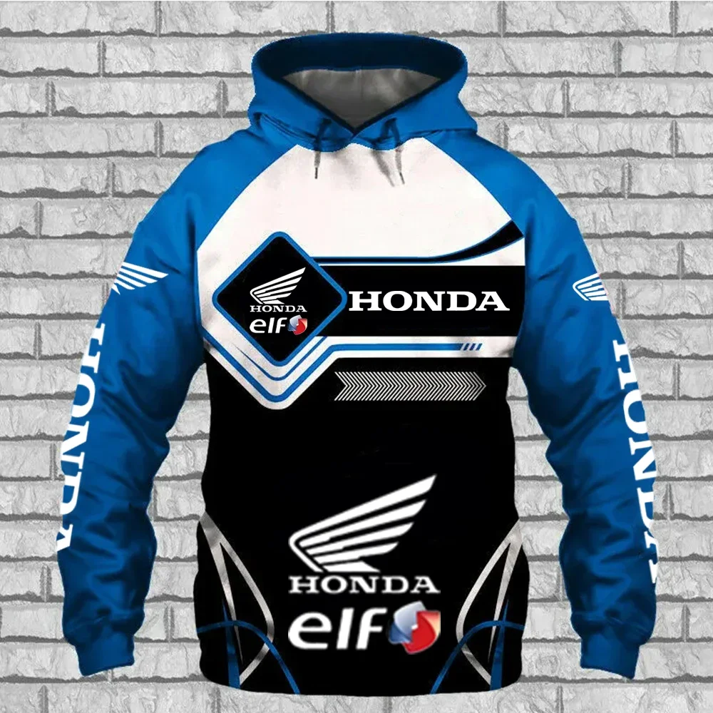 

Honda Men's Motorcycle Hooded Sweatshirt, Fashionable Racing Men's Top, Outdoor Sport Shirt, Motorcycle Jacket