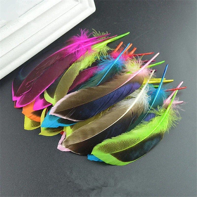 Wholesale Natural Colored Duck Feathers for Crafts Dream Catcher Goose Feather Jewelry Making DIY Wedding Accessories Decoration