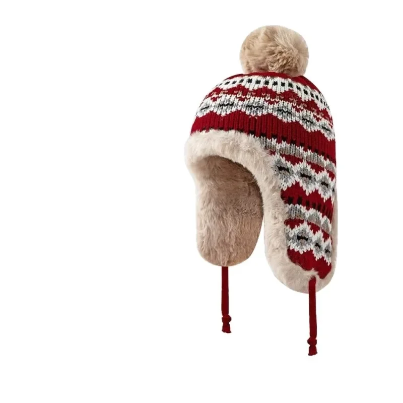 chapeu-lei-feng-de-pelucia-jacquard-Etnico-com-protecao-para-as-orelhas-gorro-de-la-quente-para-mulheres-outono-inverno-esqui-viagens-ao-ar-livre