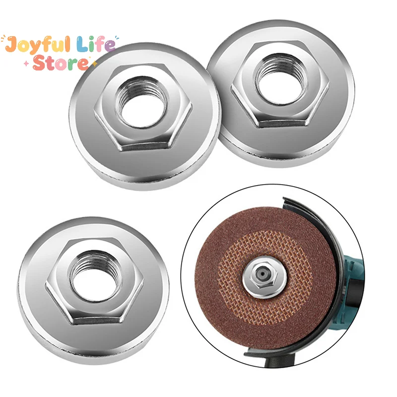 3pc Angle Grinder Pressure Plate Inner Outer Flange Nut Quick Release Locking Hexagon Nut Power Tools Accessories
