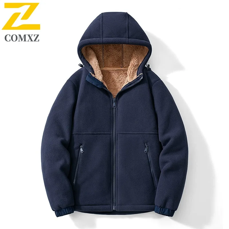 

COMXZ Повседневная мужская куртка с капюшоном для исследования на открытом воздухе, многофункциональная парка в городском уличном стиле, легкая зимняя новая мужская верхняя одежда