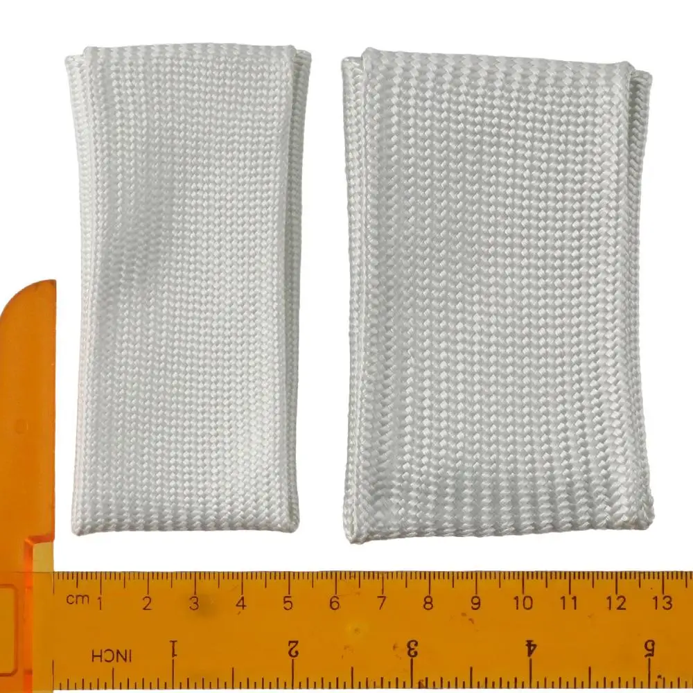 2PCS Durable Sliver Welding Glove Metal Finger Finger Heat Shield Temperature Resistance Baking